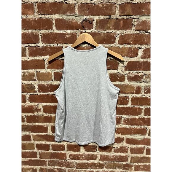 Nike Mens Gray Sleeveless Athletic Work Out Tank Top Size Medium Dri-Fit - Picture 2 of 3
